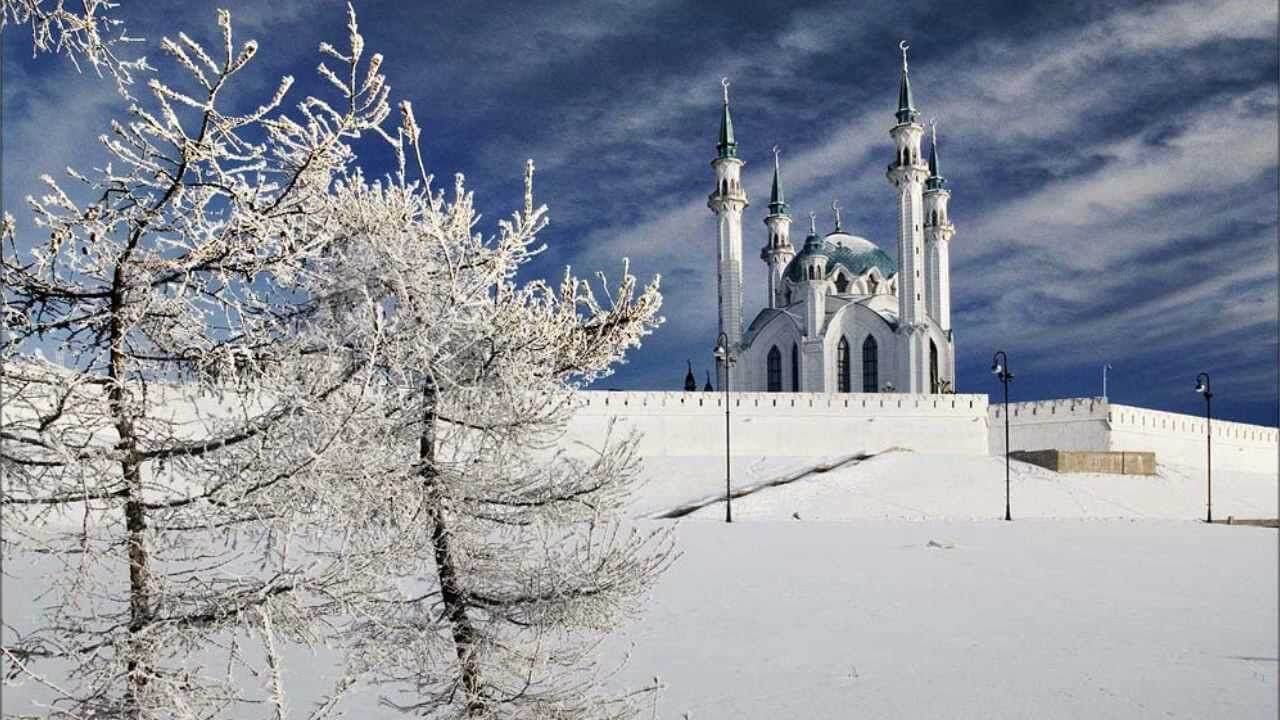 Казань Кремль зимой